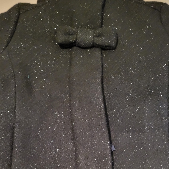 Crewcuts Sparkling Black Pea Coat - Picture 3 of 7